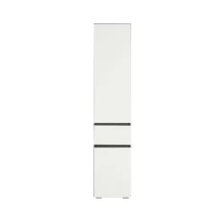 Hoge Kasten-Loft24 Wisla - Kast met 1 lade en 2 deuren in wit / antraciet spaanplaat
