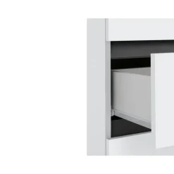 Loft24 Wisla - Midikast met 2 deuren en 1 lade in wit