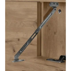 Wastafelkasten-Loft24 Wisla - Wastafelonderkast met 1 deur / 1 klep / 1 lade in eikenoptik