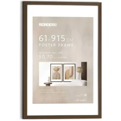 Reinders Wissellijst hout Poster 61x91,5 of 50x70 Walnoot - 61 x 91,5