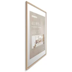 Fotolijsten-Reinders Wissellijst hout Poster 61x91,5 of 50x70 Beuken - 61 x 91,5
