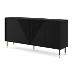 Homlando WOODY dressoir 4D 180 cm mat zwart