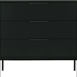 WOOOD Adam Ladekast - Grenen - Zwart - 93x94x52