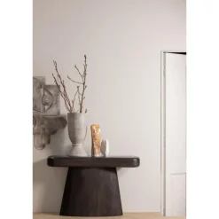 Sidetables-WOOOD Amco Sidetable - Mango Hout - Zwart - 76x120x40