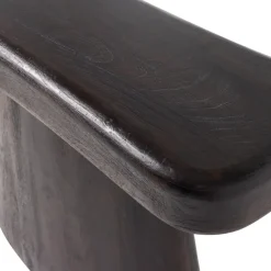 Sidetables-WOOOD Amco Sidetable - Mango Hout - Zwart - 76x120x40