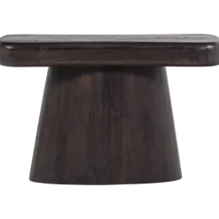 Sidetables-WOOOD Amco Sidetable - Mango Hout - Zwart - 76x120x40