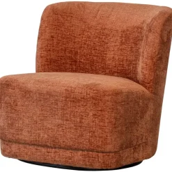 Fauteuils-WOOOD Atty Draaifauteuil - Polyester - Bloesem - 75x74x65