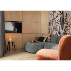 Fauteuils-WOOOD Atty Draaifauteuil - Polyester - Bloesem - 75x74x65