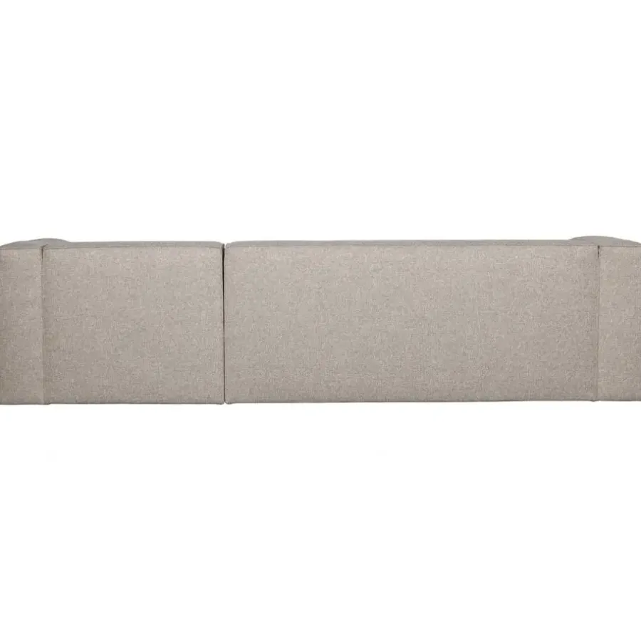 WOOOD Bean Hoekbank Incl. Kussens Rechts - Melange - Grijs - 73x305x96