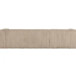 WOOOD Bean Hoekbank Links - Ribstof - Travertin - 73x305x96