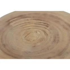 Krukjes-WOOOD Bikkel Kruk - Hout - Naturel - 40x28x28