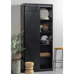 Krukjes-WOOOD Bikkel Kruk - Hout - Naturel - 40x28x28