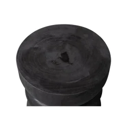 WOOOD Bikkel Kruk - Hout - Zwart - 40x28x28