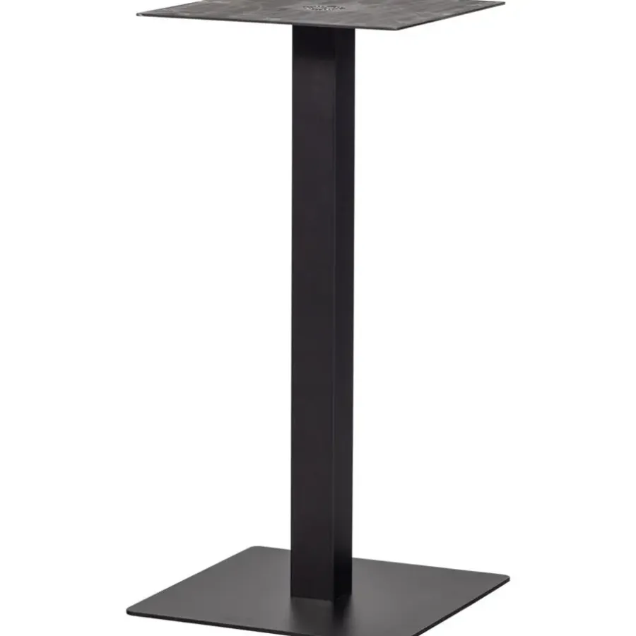 Tafelpoten-WOOOD Bistro Vierkante Bartafel Poot - Metaal - Zwart- 105x50x50