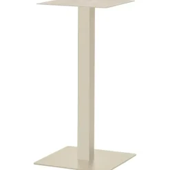WOOOD Bistro Vierkante Bartafel Poot - Metaal - Dakagrau - 105x50x50