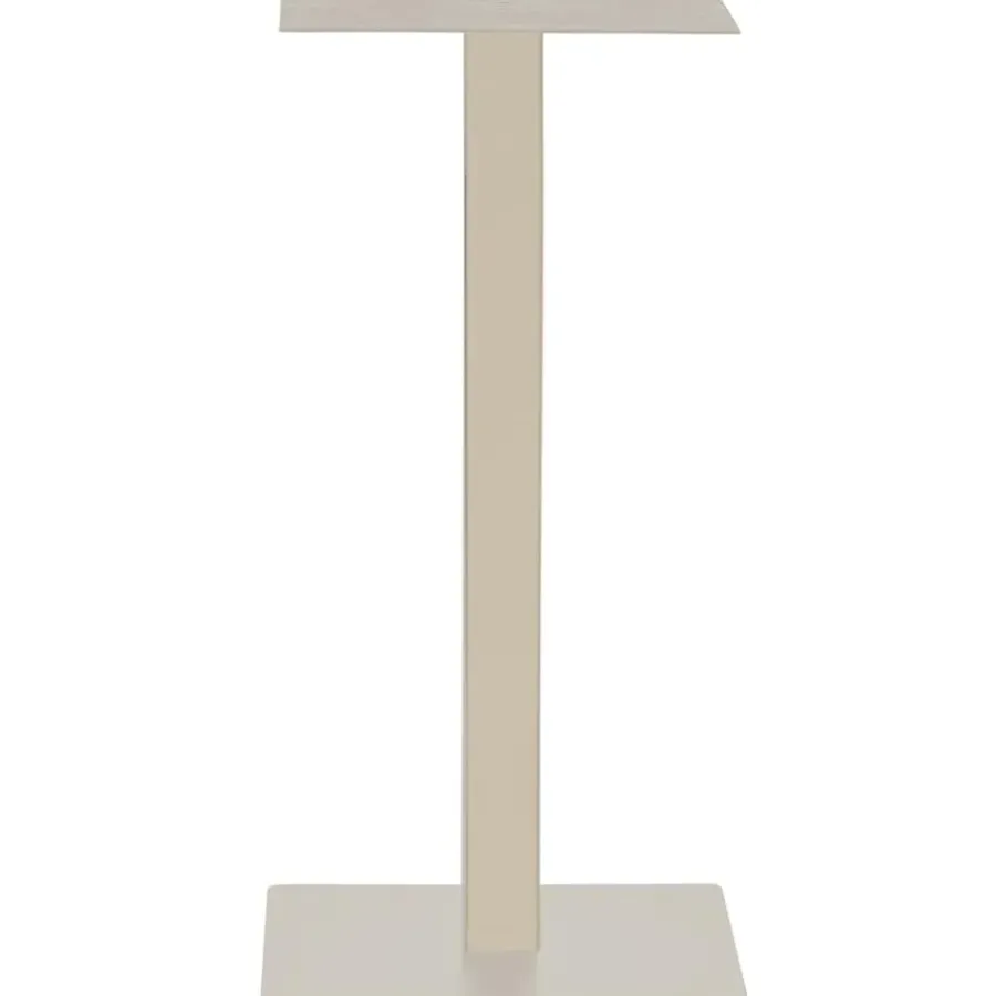 WOOOD Bistro Vierkante Bartafel Poot - Metaal - Dakagrau - 105x50x50