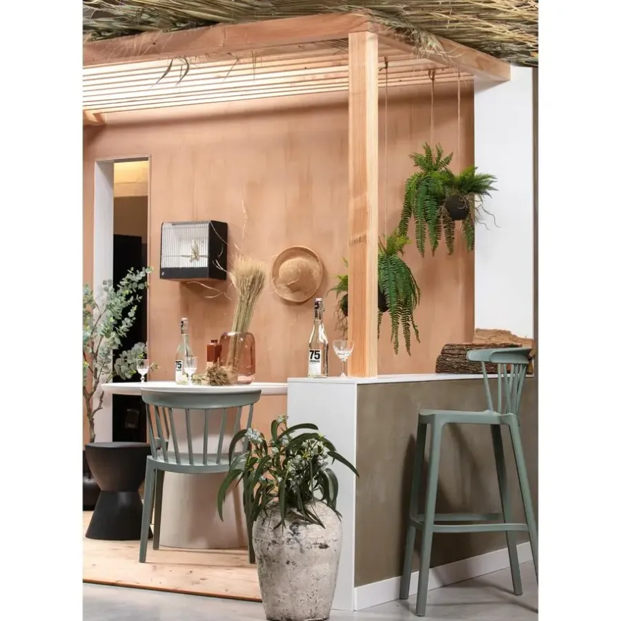 WOOOD Bliss Tuinstoelen - Kunststof - Jadegroen - Set van 4