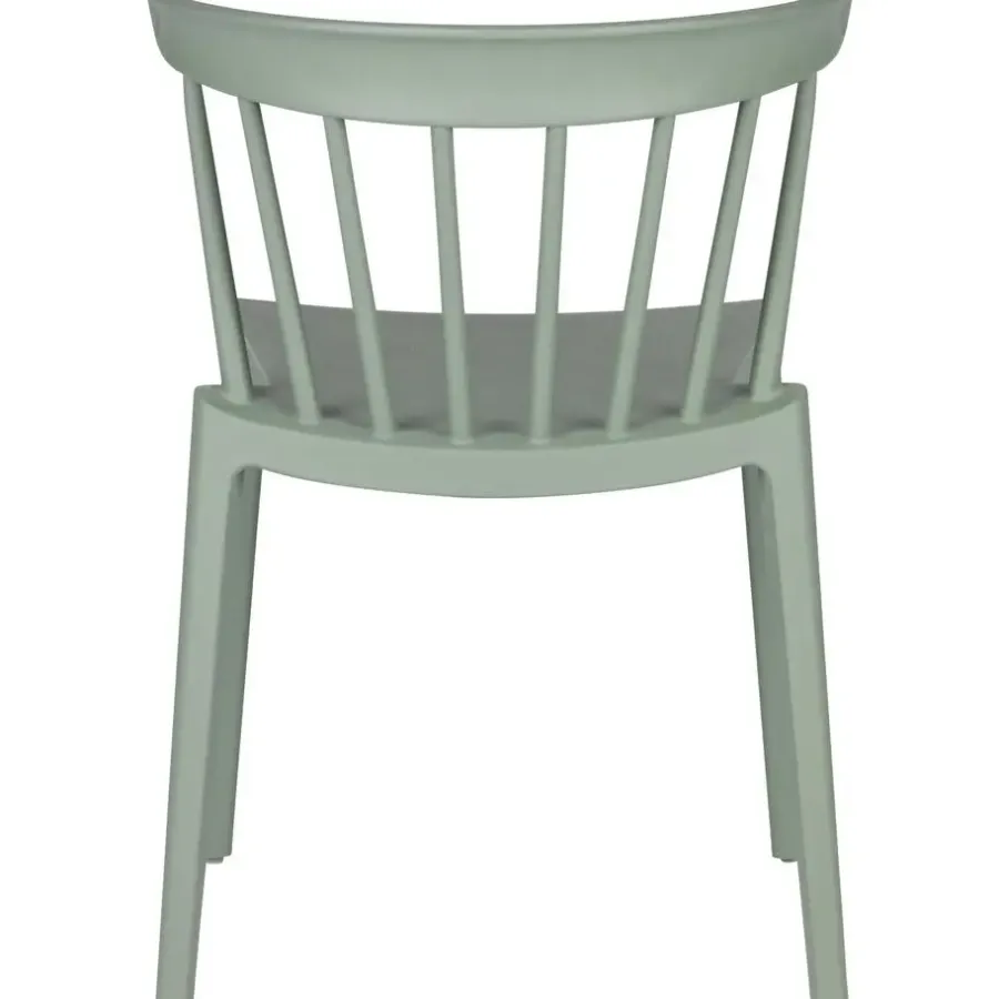 WOOOD Bliss Tuinstoelen - Kunststof - Jadegroen - Set van 4