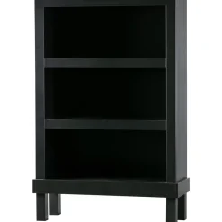 Wandkasten-WOOOD Bonk Open Kast - Grenen - Zwart - 160x103x37