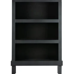 Wandkasten-WOOOD Bonk Open Kast - Grenen - Zwart - 160x103x37