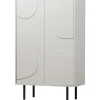Wandkasten-WOOOD Cadiz Opbergkast - Grenen - Mist - 135x85x40