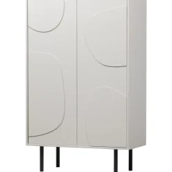 Wandkasten-WOOOD Cadiz Opbergkast - Grenen - Mist - 135x85x40
