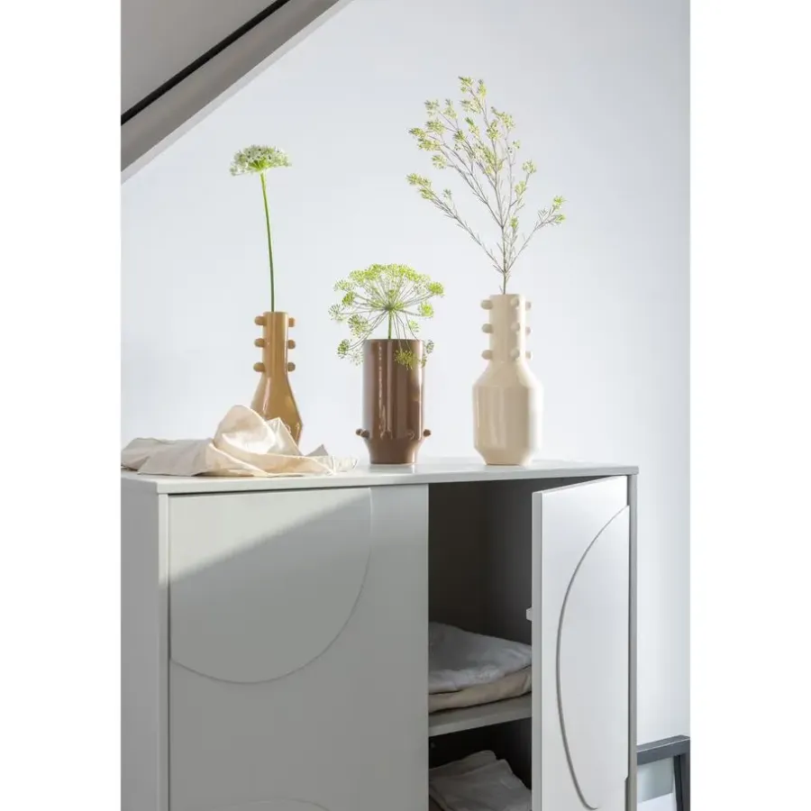 Wandkasten-WOOOD Cadiz Opbergkast - Grenen - Mist - 135x85x40