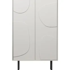 Wandkasten-WOOOD Cadiz Opbergkast - Grenen - Mist - 135x85x40
