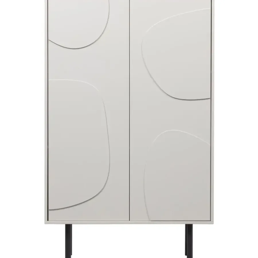 Wandkasten-WOOOD Cadiz Opbergkast - Grenen - Mist - 135x85x40