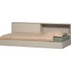 WOOOD Carter Bed - Grenenhout - Dust/Beige - 90x200