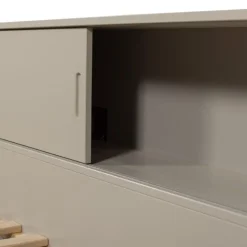 WOOOD Carter Bed - Grenenhout - Dust/Beige - 90x200