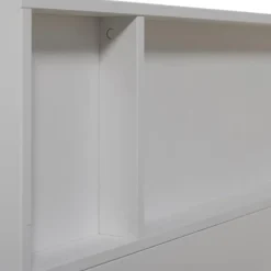1-Persoons Bedden-WOOOD Carter Bed - Grenenhout - Wit - 90x200