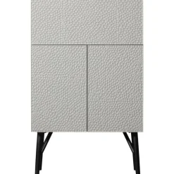 WOOOD Carved Drankkast - Hout - Mist - 146x90x46