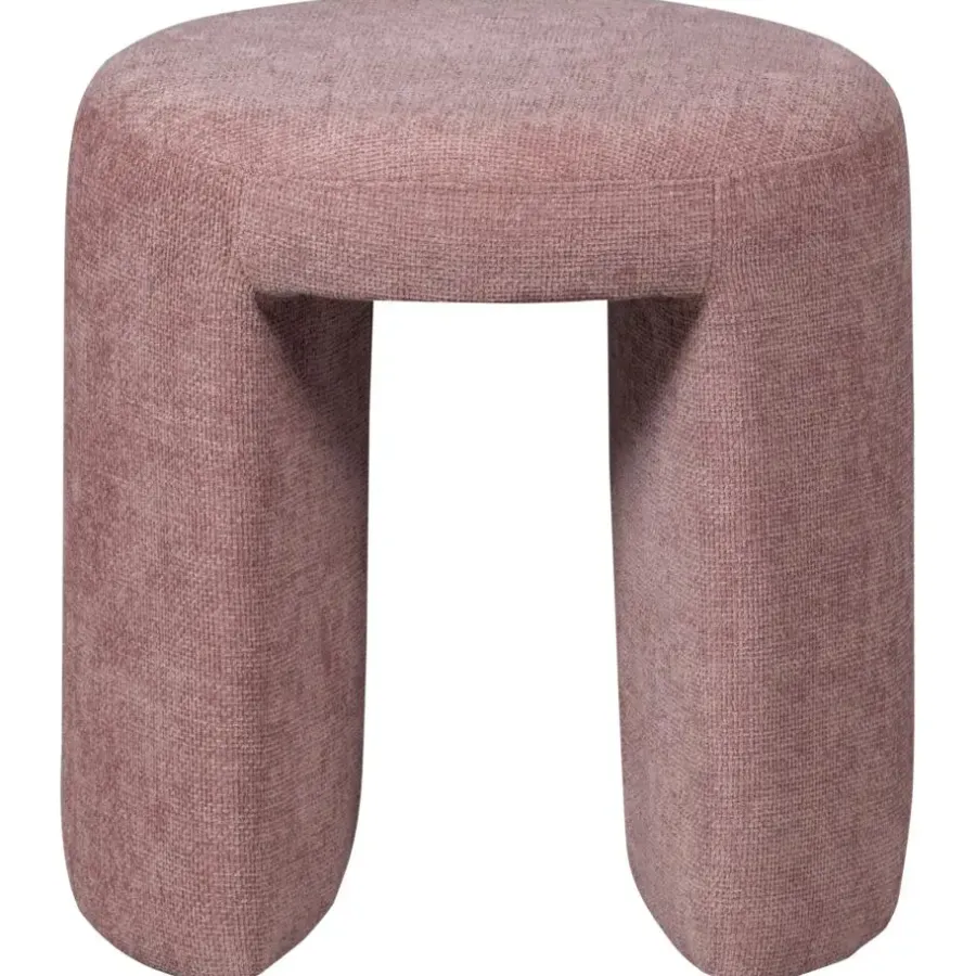 Krukjes-WOOOD Charlie Kruk - Chenille - Blush - 47x45x45