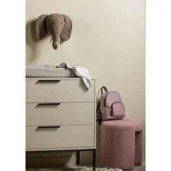 Krukjes-WOOOD Charlie Kruk - Chenille - Blush - 47x45x45