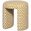 Krukjes-WOOOD Charlie Kruk - Polyester - Ruitjes - Geel