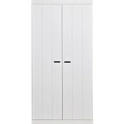 WOOOD Connect Kledingkast 2-Deurs - Grenen - Wit - 195x94x53