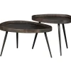 Bijzettafels-WOOOD Crude Bijzettafels - Zink - Antique Bronze - 39x71x52