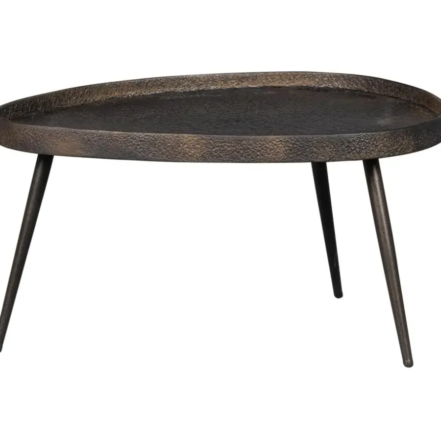 Bijzettafels-WOOOD Crude Bijzettafels - Zink - Antique Bronze - 39x71x52