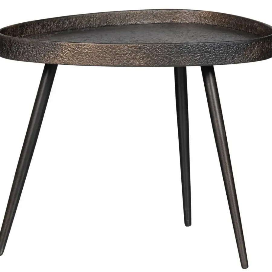 Bijzettafels-WOOOD Crude Bijzettafels - Zink - Antique Bronze - 39x71x52