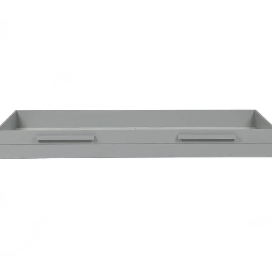 WOOOD Dennis Bed Incl. Lade/Lattenrol - Betongrijs - 53x219x95