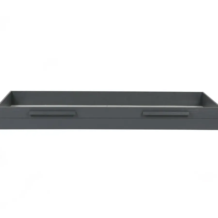 WOOOD Dennis Bed Incl.Bedlade/Lattenrol - Grenen - Staalgrijs -219x95