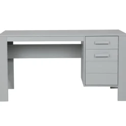 WOOOD Dennis Bureau - Grenen Geborsteld - Betongrijs - 74x141x59