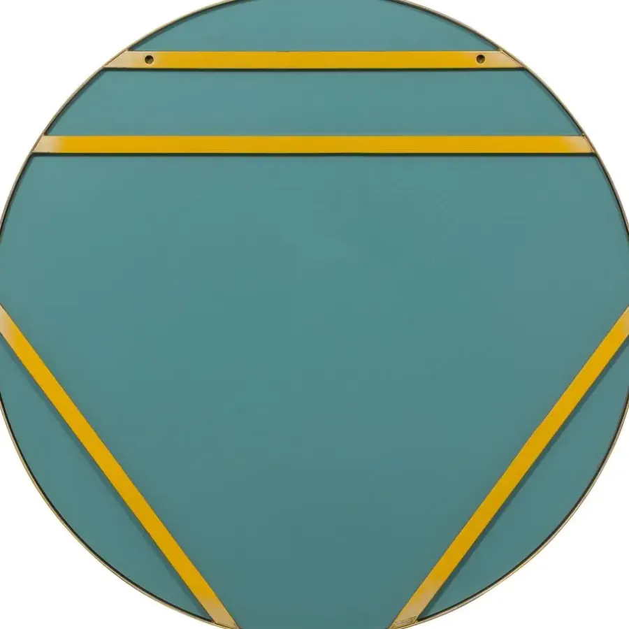 Spiegels-WOOOD Doutzen Spiegel - Metaal - Goud - 115x115x5