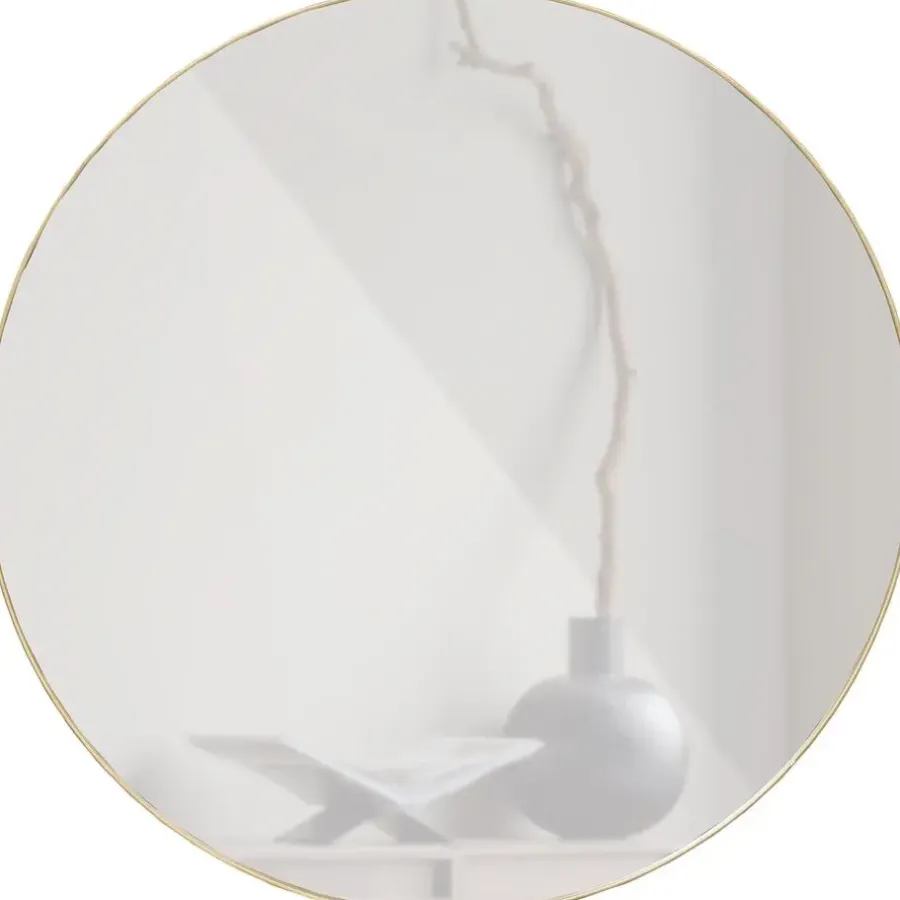 WOOOD Doutzen Spiegel - Metaal - Goud - 80x80x5