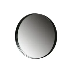Spiegels-WOOOD Doutzen Spiegel - Metaal - Zwart - 80x80x5