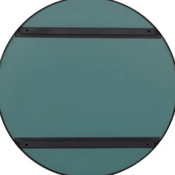 Spiegels-WOOOD Doutzen Spiegel - Metaal - Zwart - 80x80x5