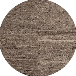 WOOOD Efia Vloerkleed Rond - Wol - Bruin Melange - Ø200 cm
