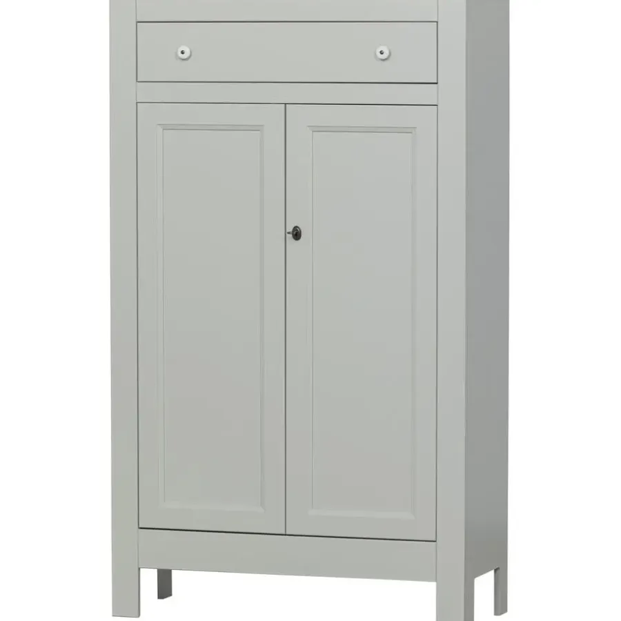Wandkasten-WOOOD Eva Meidenkast - Grenen - Mist - 150x93x40