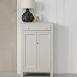 Wandkasten-WOOOD Eva Meidenkast - Grenen - Mist - 150x93x40